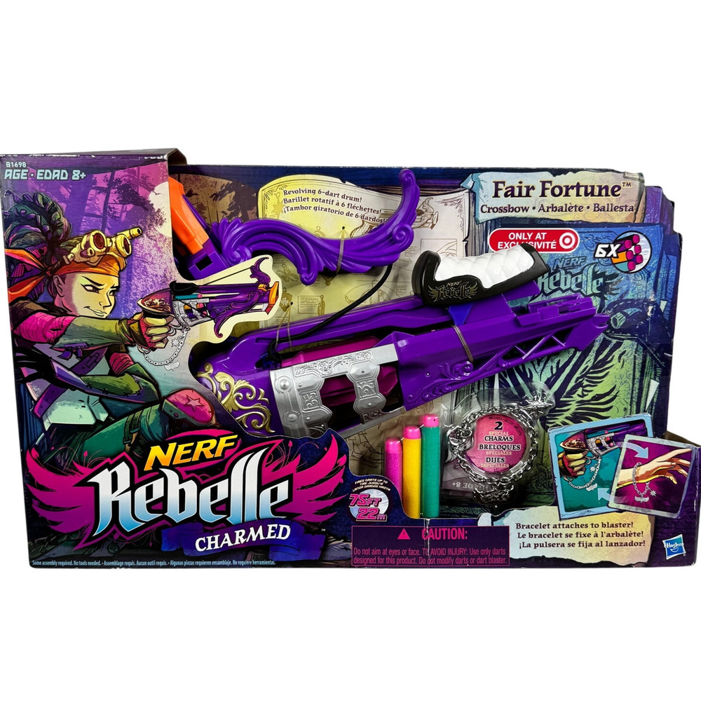 Nerf Rebelle Charmed Series Fair Fortune Crossbow with Revolving Drum‎ 2014